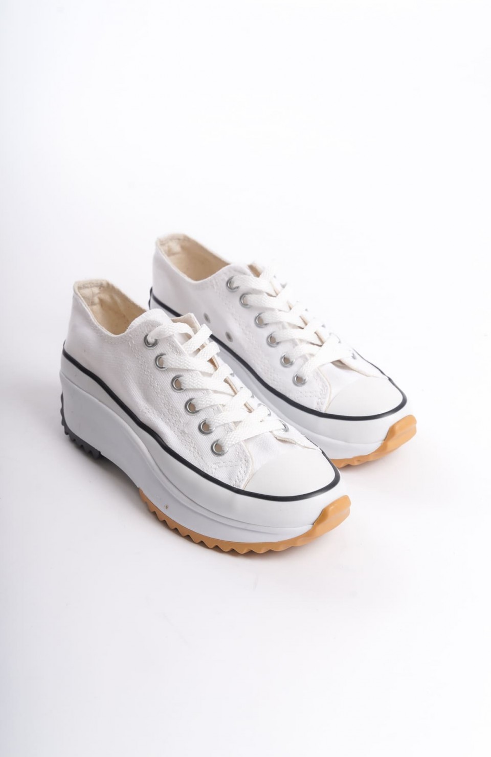 PARIS Bağcıklı Ortopedik Taban Kadın Sneaker Spor Ayakkabı  TBT - Beyaz Somersan Giyim | Kadın, Erkek ve Çocuk Moda