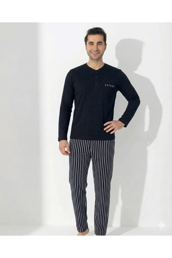 Boyraz 0405 Erkek Uzun Kol Pijama Takımı