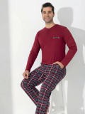 Boyraz 0406 Erkek Uzun Kol Pijama Takımı