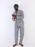 Kocabey 4007 Uzun Kol Çizgili Gaffur Erkek Pijama Takım