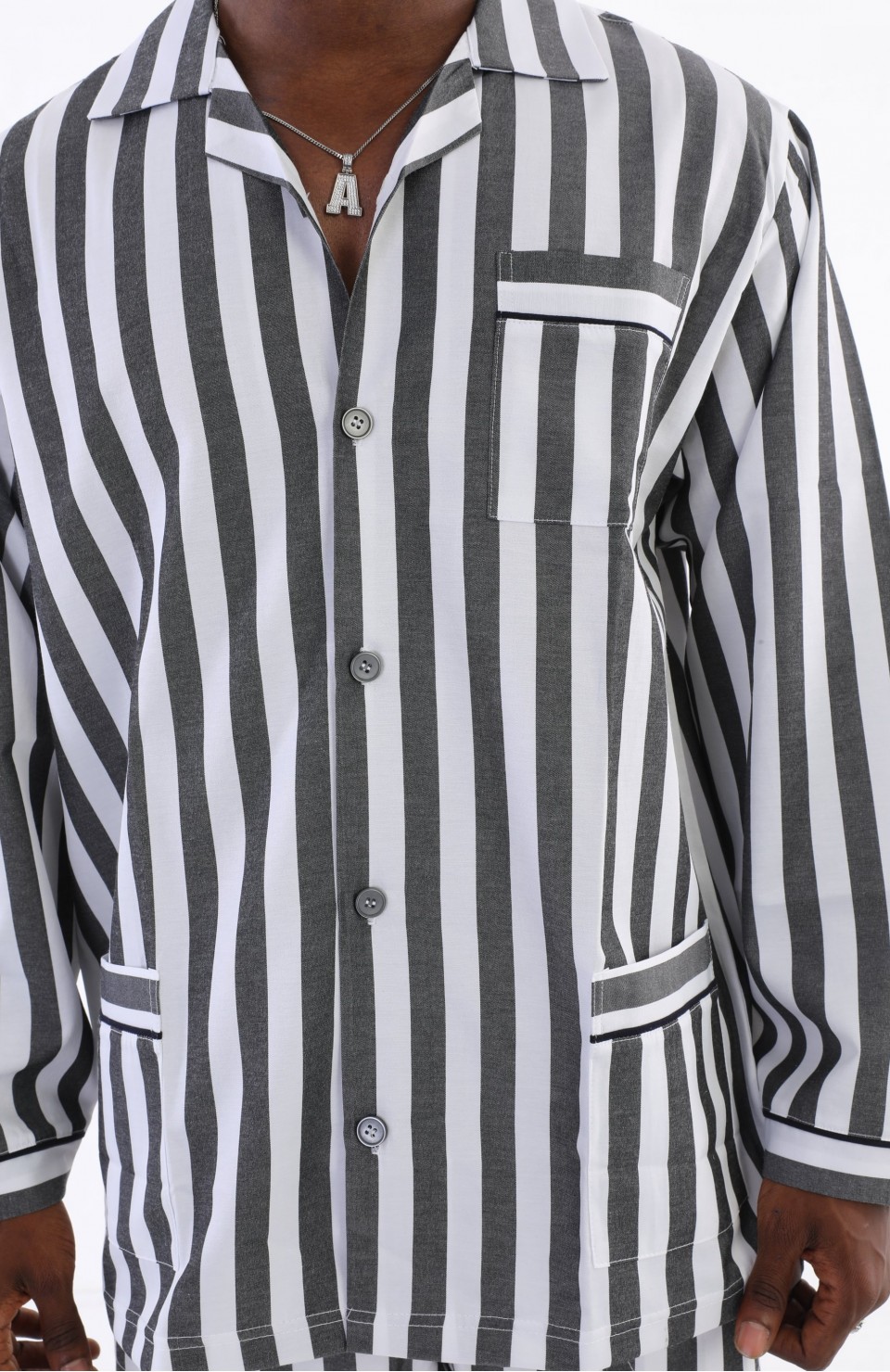 Kocabey 4007 Uzun Kol Çizgili Gaffur Erkek Pijama Takım