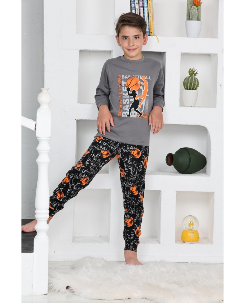 Kapitex 5153 Erkek Çocuk Uzun Kol Pijama Takımı