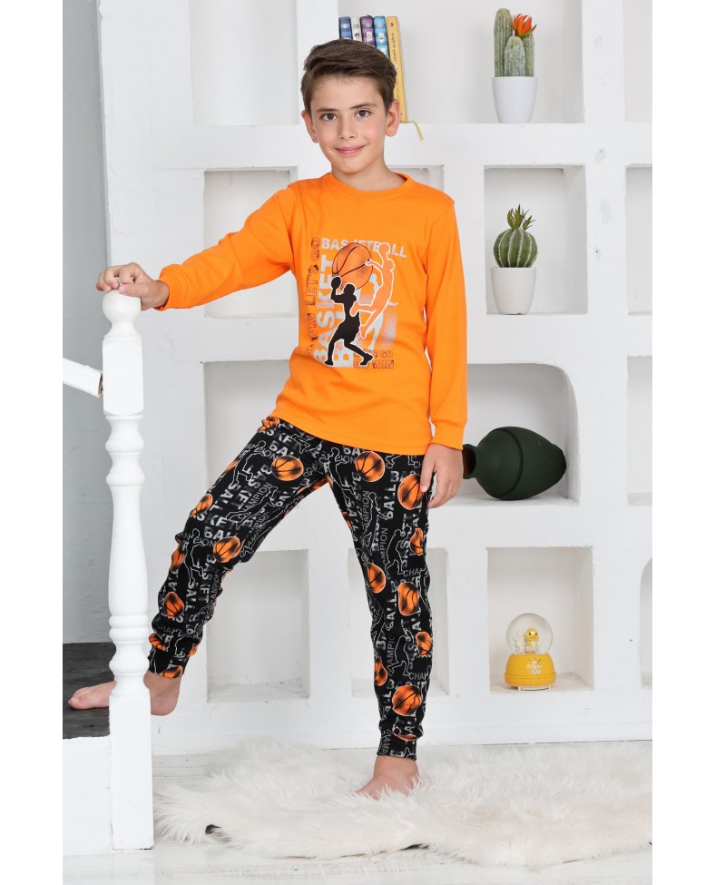 Kapitex 5153 Erkek Çocuk Uzun Kol Pijama Takımı