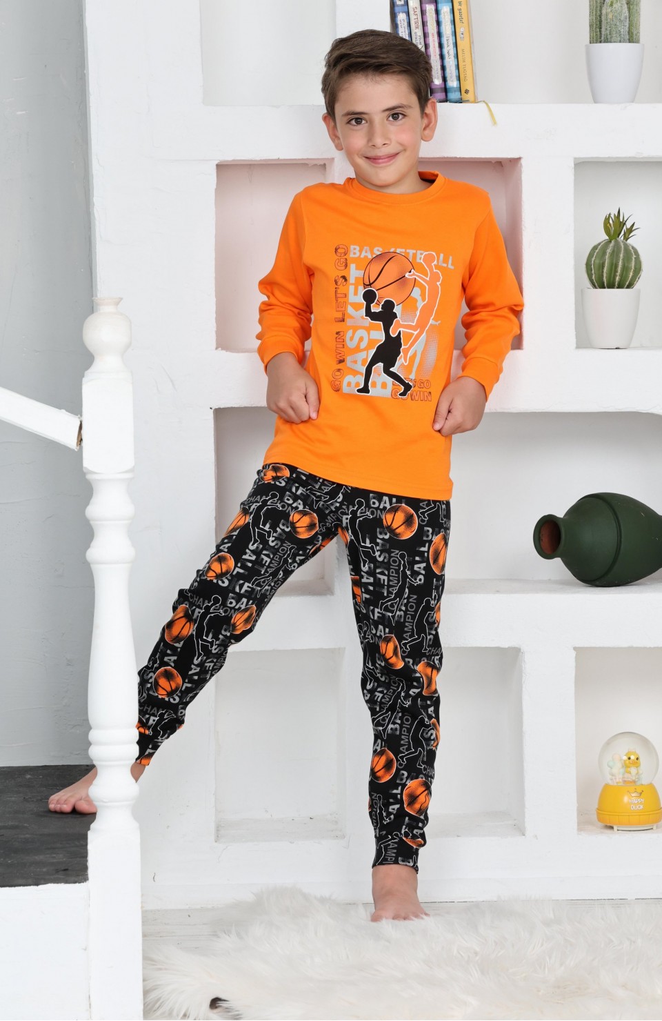 Kapitex 5153 Erkek Çocuk Uzun Kol Pijama Takımı