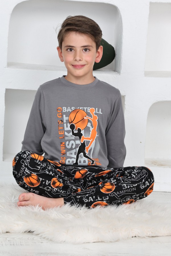 Kapitex 5153 Erkek Çocuk Uzun Kol Pijama Takımı