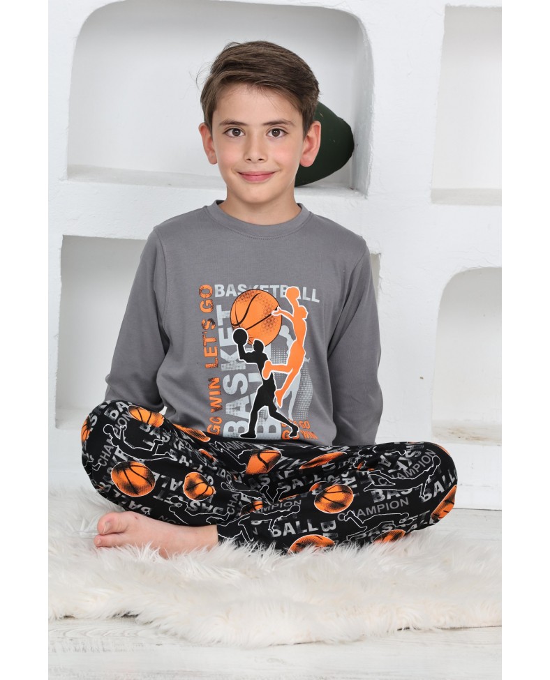 Kapitex 5153 Erkek Çocuk Uzun Kol Pijama Takımı