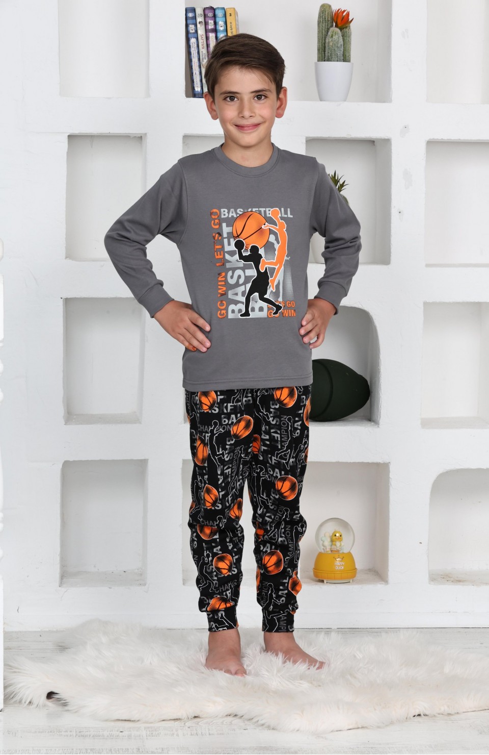 Kapitex 5153 Erkek Çocuk Uzun Kol Pijama Takımı