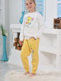 Kapitex 6181 Kız Çocuk Twety Baskılı Uzun Kol Pijama Takımı