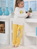 Kapitex 6181 Kız Çocuk Twety Baskılı Uzun Kol Pijama Takımı