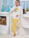 Kapitex 6181 Kız Çocuk Twety Baskılı Uzun Kol Pijama Takımı