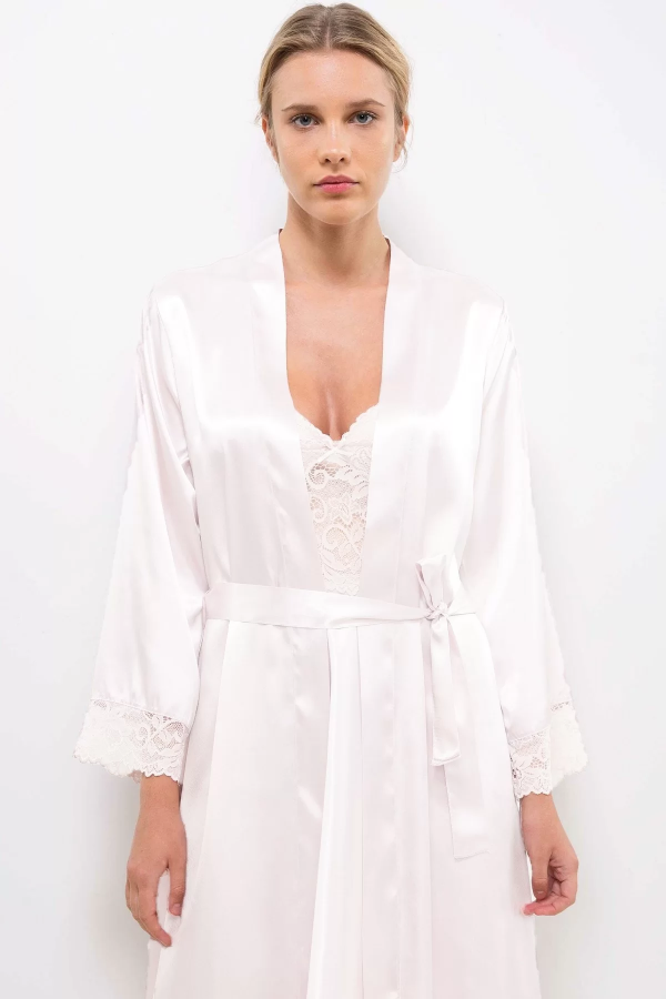 Pierre Cardin 4265 Saten Kısa Sabahlık Gecelik Takım