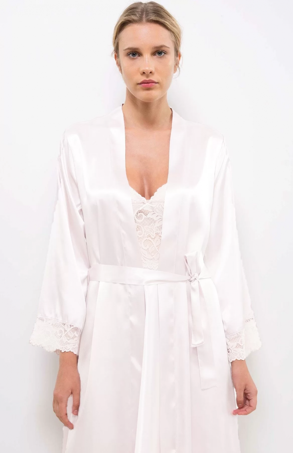 Pierre Cardin 4265 Saten Kısa Sabahlık Gecelik Takım