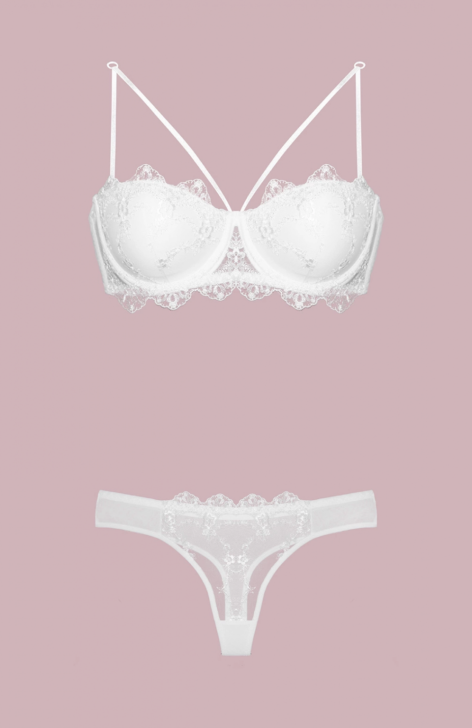 Nurteks 4591 Destekli Dantelli Sütyen Takım