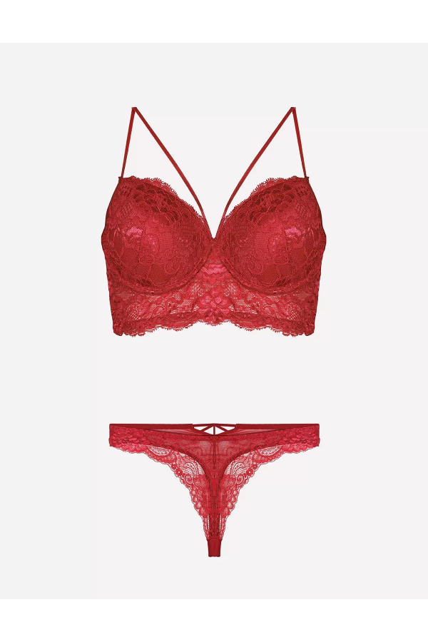 Nurteks 4330 Desteksiz Dantelli Sütyen Takım