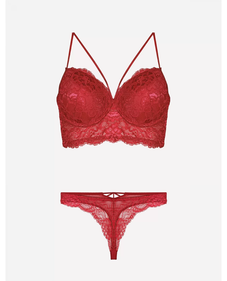 Nurteks 4330 Desteksiz Dantelli Sütyen Takım