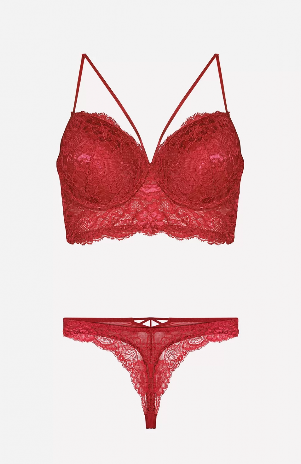 Nurteks 4330 Desteksiz Dantelli Sütyen Takım