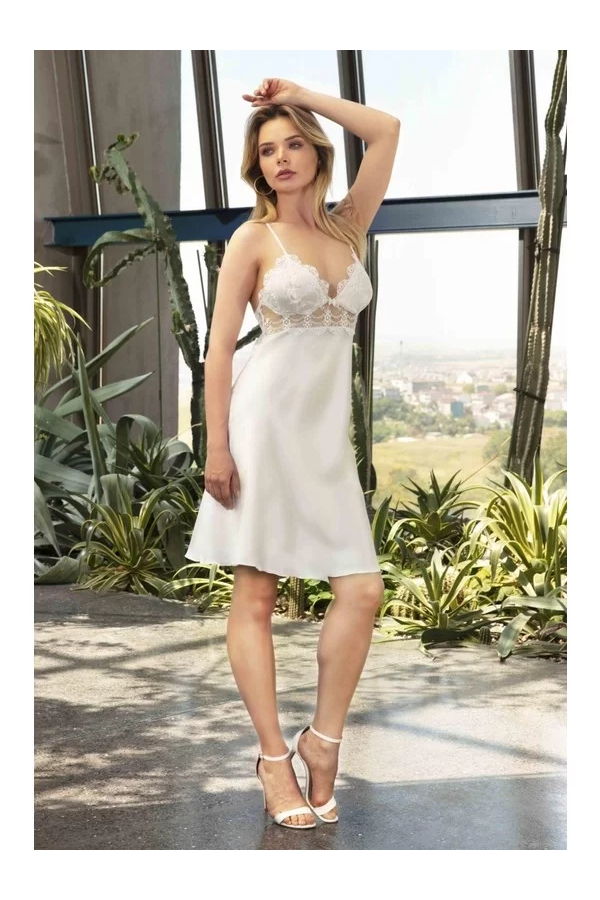 Nurteks 5491 Bayan Saten Gecelik