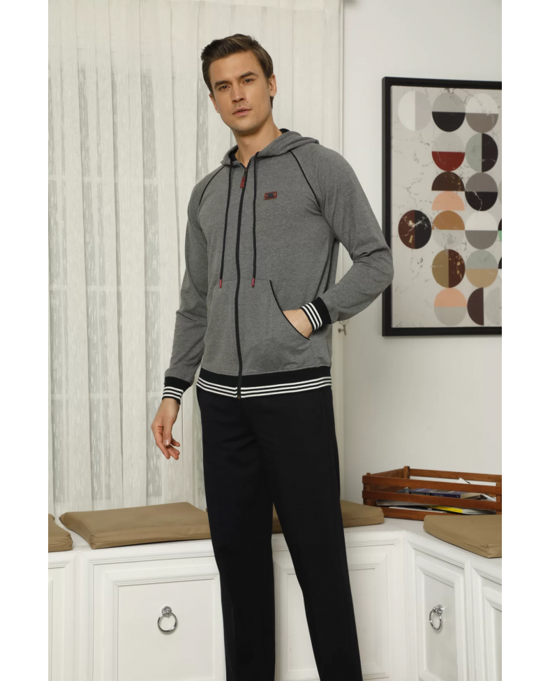 Kocabey 7208 Erkek Kapişonlu Eşofman Takım