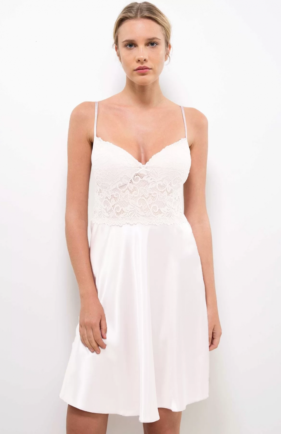 Pierre Cardin 4265 Saten Kısa Sabahlık Gecelik Takım