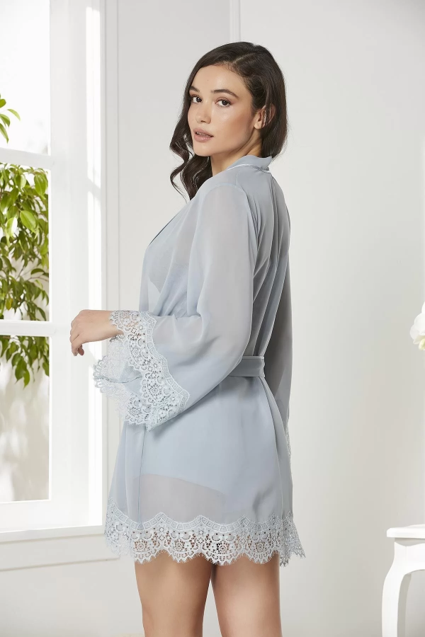 Pierre Cardin 7005 Sabahlıklı Şort Gecelik Takım