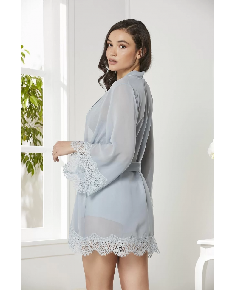 Pierre Cardin 7005 Sabahlıklı Şort Gecelik Takım Somersan Giyim | Kadın, Erkek ve Çocuk Moda