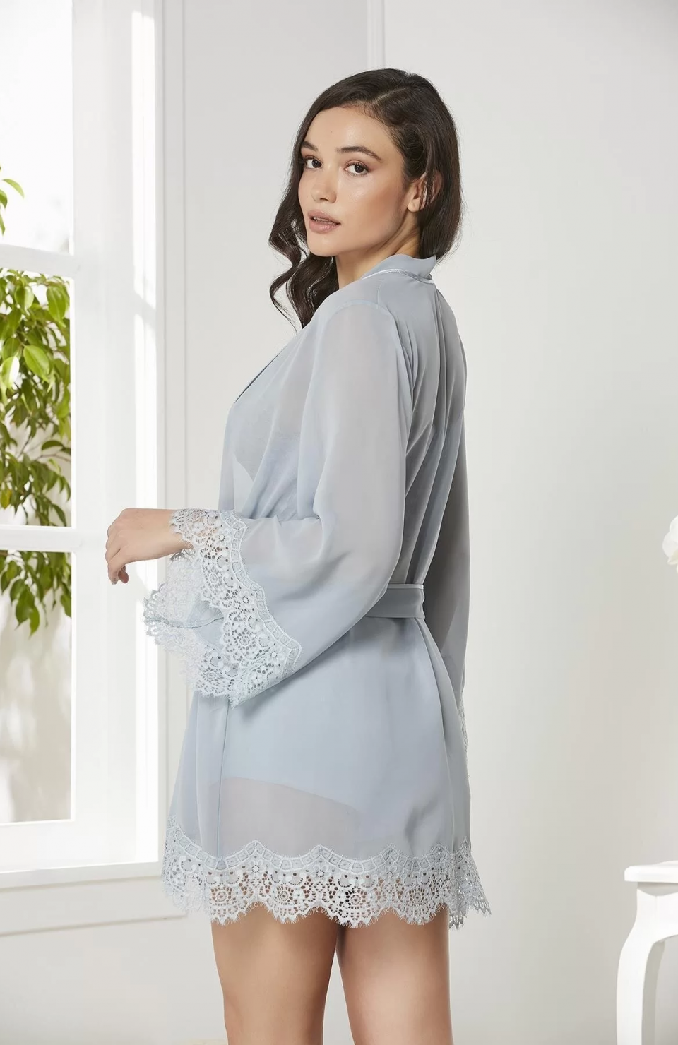 Pierre Cardin 7005 Sabahlıklı Şort Gecelik Takım