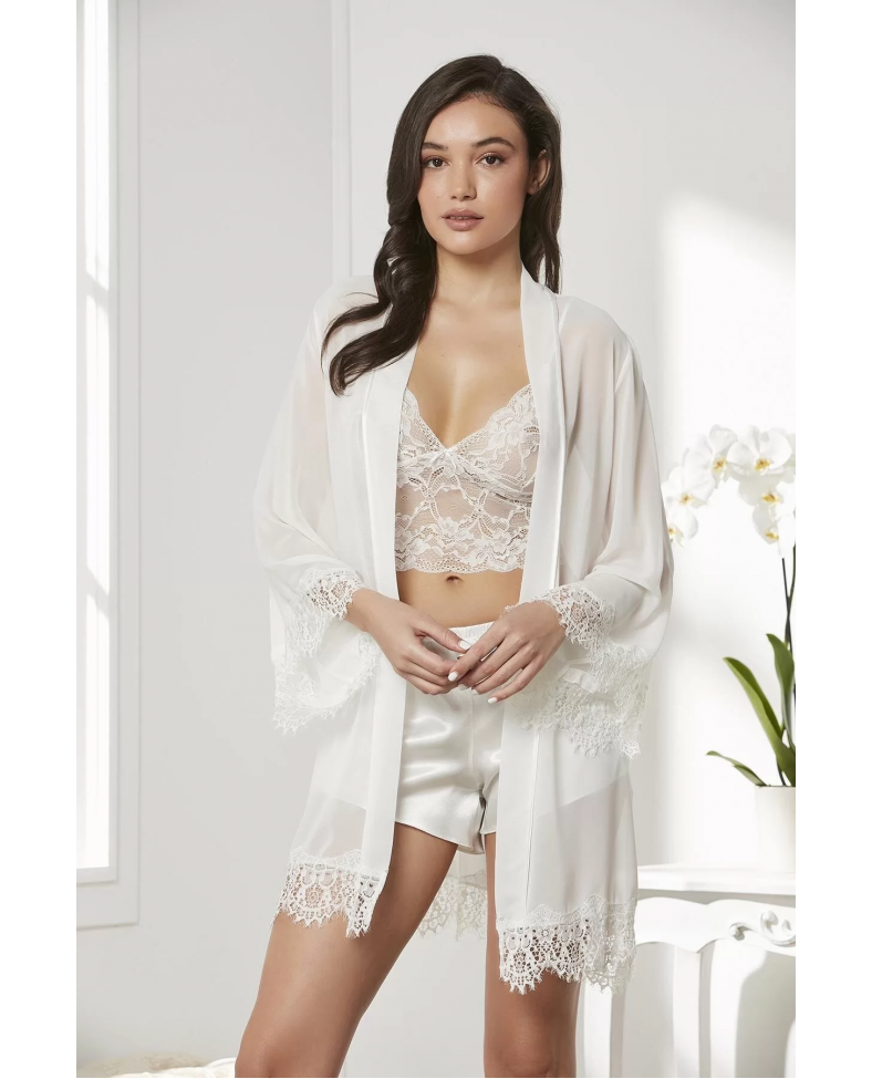 Pierre Cardin 7005 Sabahlıklı Şort Gecelik Takım