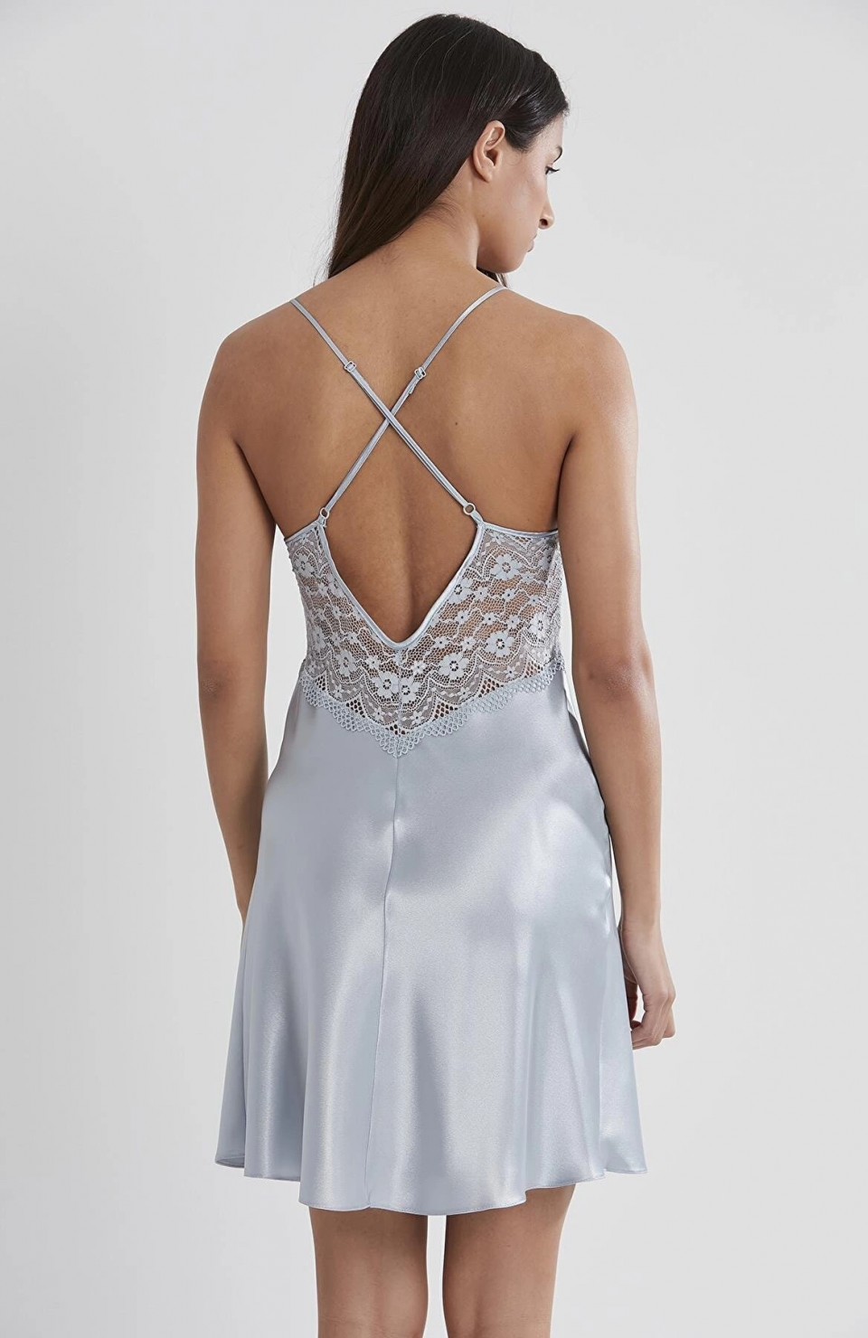 Pierre Cardin 605 Bayan Saten Dantelli Gecelik