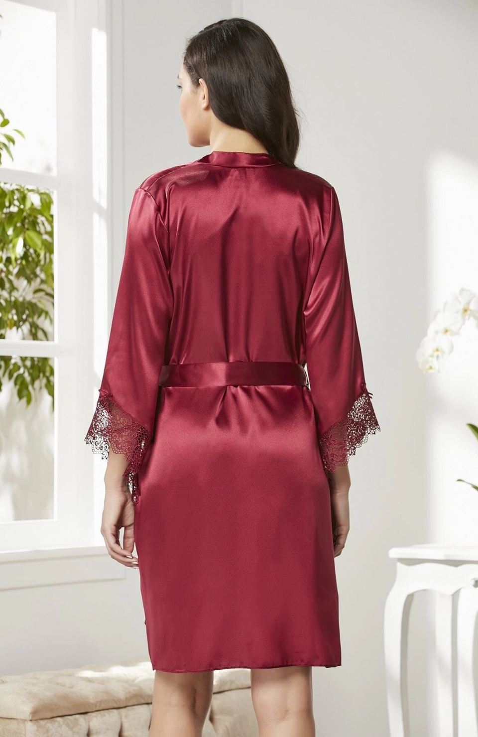 Pierre Cardin 6040 Kısa Gecelikli 6'lı İpek Set