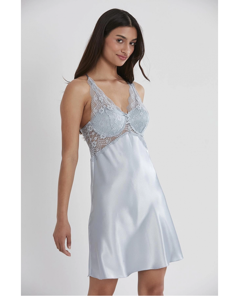 Pierre Cardin 605 Bayan Saten Dantelli Gecelik