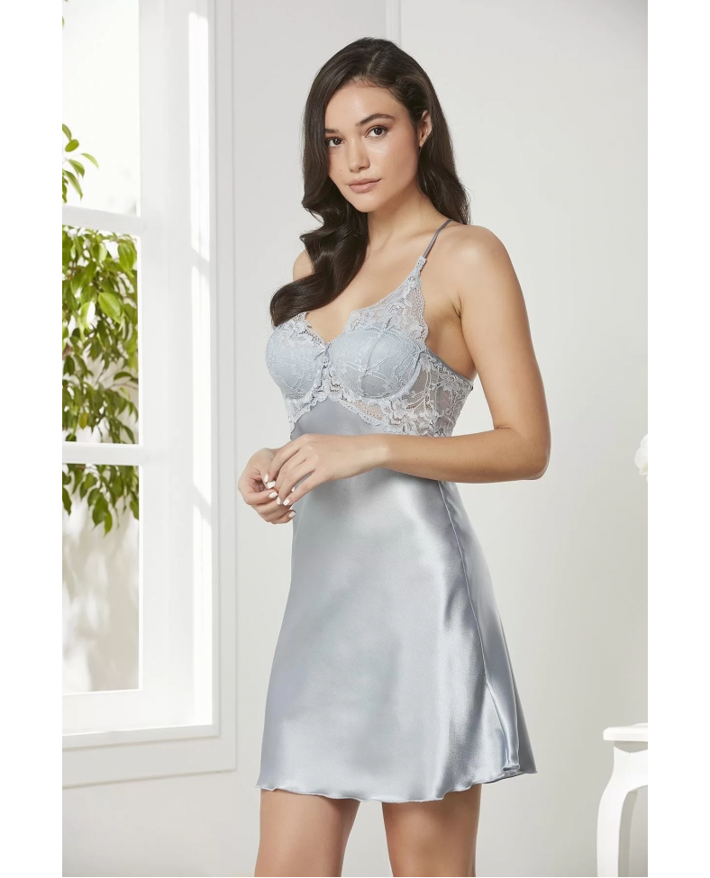 Pierre Cardin 7005 Sabahlıklı Şort Gecelik Takım Somersan Giyim | Kadın, Erkek ve Çocuk Moda