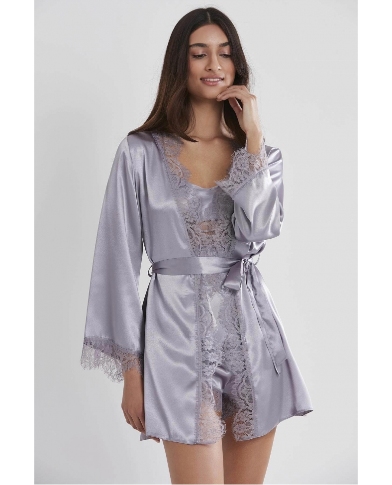 Pierre Cardin 2490 Bayan Sabahlıklı Saten Şort Takım