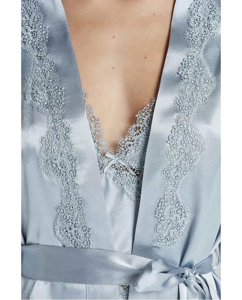 Pierre Cardin 6965 Bayan 6'lı Saten Gecelik Sabahlık