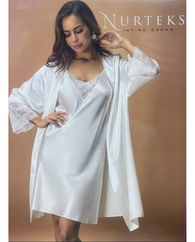 Nurteks 5336 Bayan Sabahlık Ve Gecelik Takım