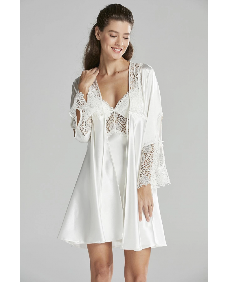 Pierre Cardin 6625 Kısa Gecelikli 6'lı İpek Set