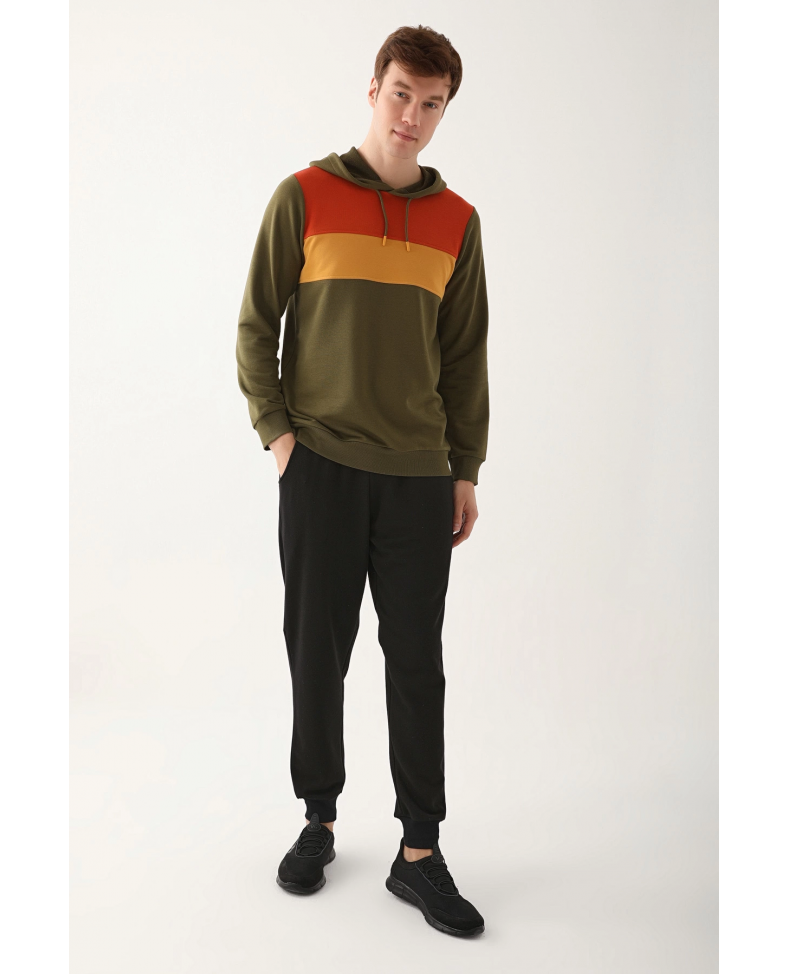 Arnetta AR2785-S Erkek Uzun Kol Kapüşonlu Pijama Takımı