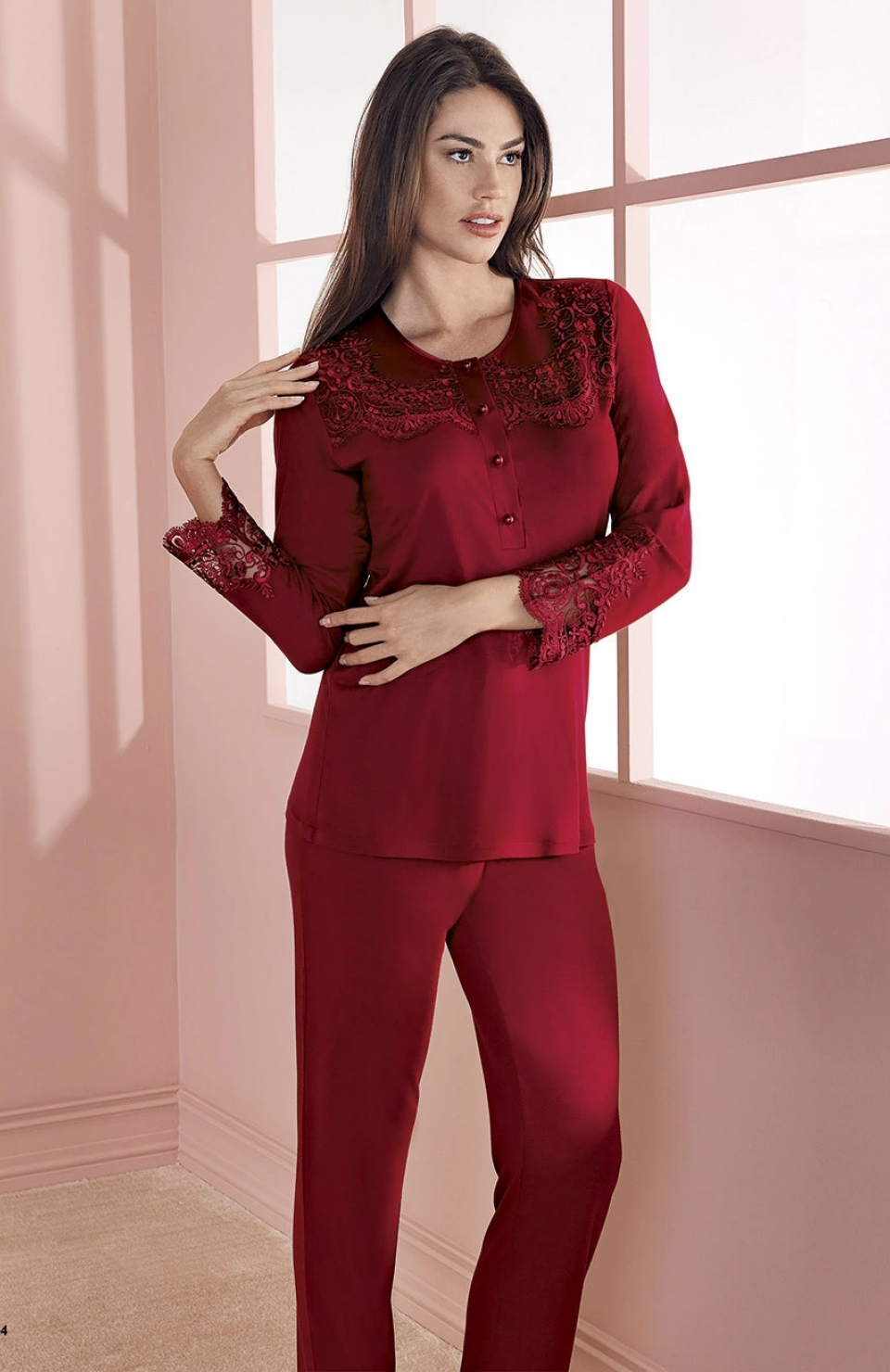 Espuar 757 Penye 3'lü Sabahlık Pijama Takımı