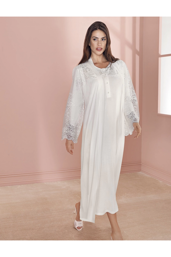 Espuar 737 Penye Uzun Gecelik Sabahlık Takım