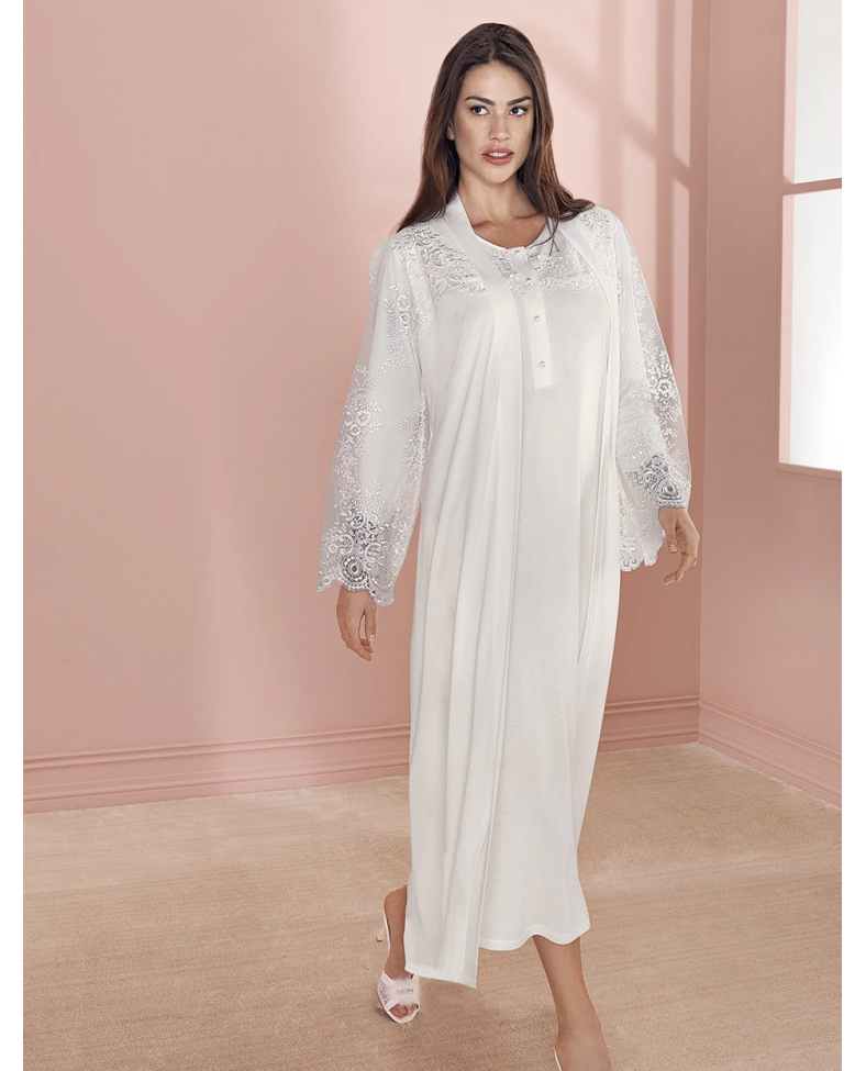 Espuar 737 Penye Uzun Gecelik Sabahlık Takım