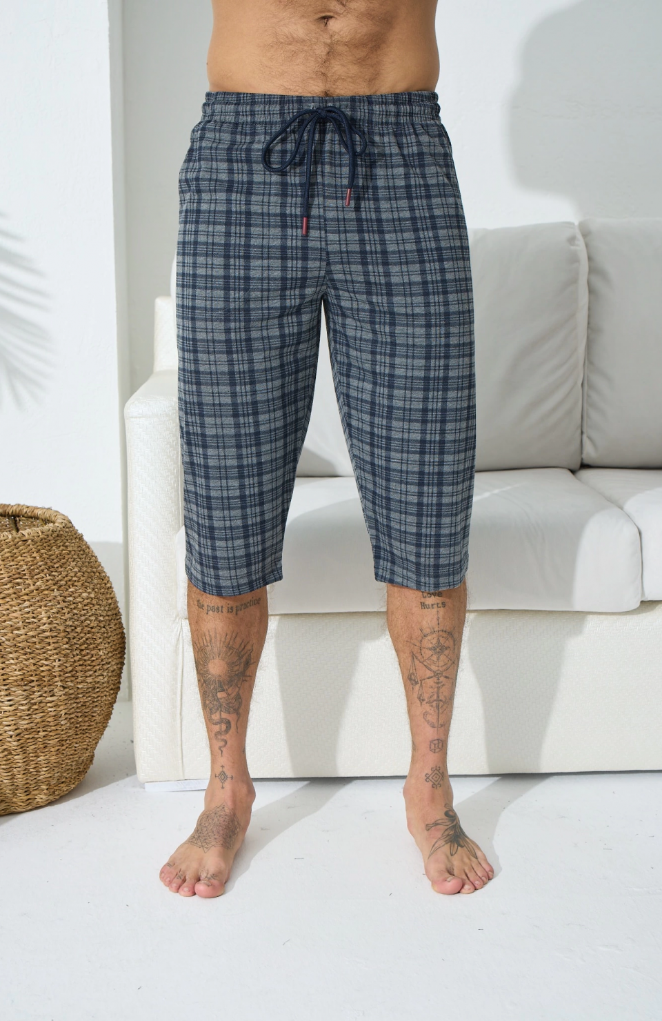 Kocabey 195 Erkek Ekose Tek Kapri Şort