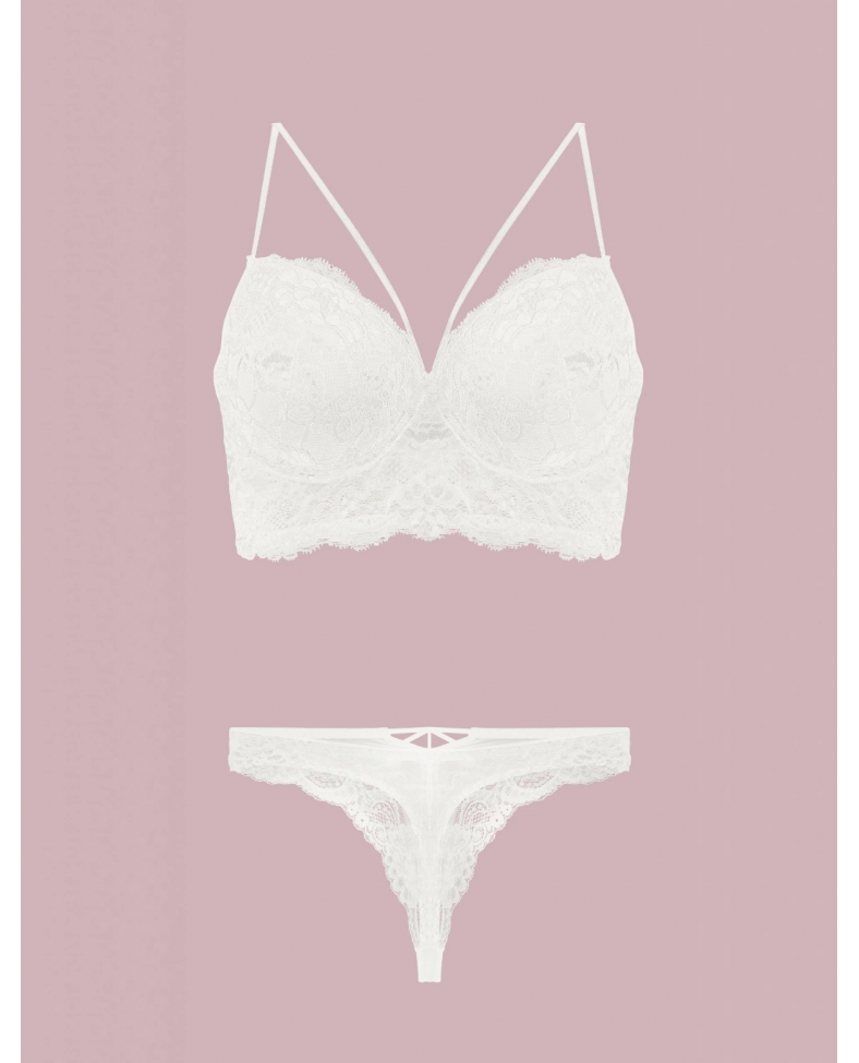 Nurteks 4330 Desteksiz Dantelli Sütyen Takım