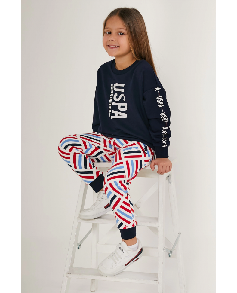 US Polo 1644-4 Kız Çocuk Eşofman Takımı Somersan Giyim | Kadın, Erkek ve Çocuk Moda