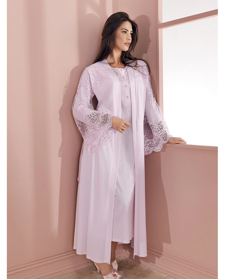 Espuar 737 Penye Uzun Gecelik Sabahlık Takım