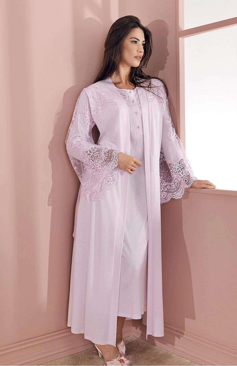 Espuar 737 Penye Uzun Gecelik Sabahlık Takım