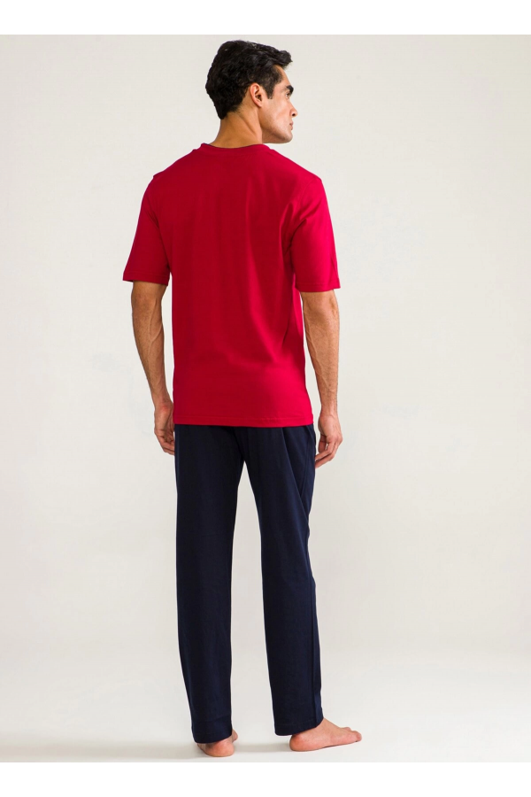 D'S Damat 02000 Kısa Kol 3'lü Erkek Pijama Takımı