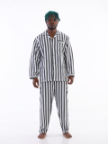 Kocabey 4007 Uzun Kol Çizgili Gaffur Erkek Pijama Takım