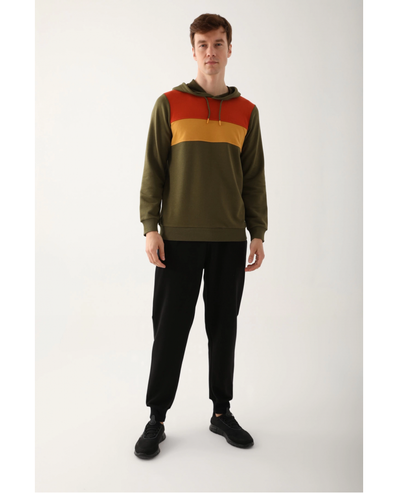 Arnetta AR2785-S Erkek Uzun Kol Kapüşonlu Pijama Takımı