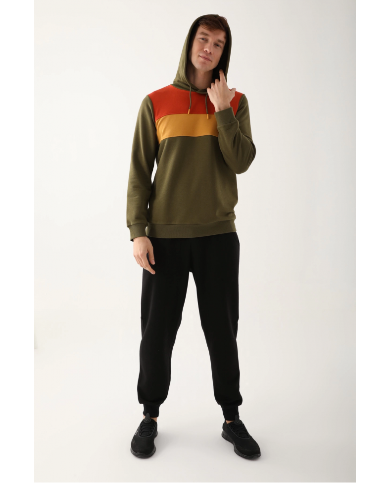 Arnetta AR2785-S Erkek Uzun Kol Kapüşonlu Pijama Takımı