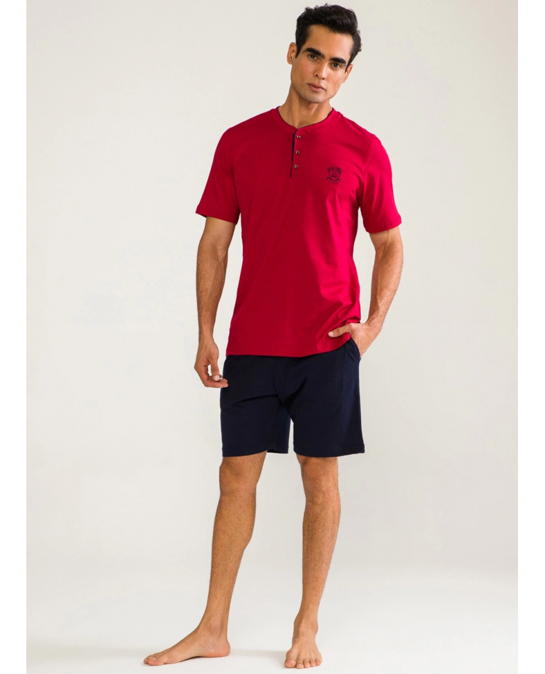 D'S Damat 02000 Kısa Kol 3'lü Erkek Pijama Takımı