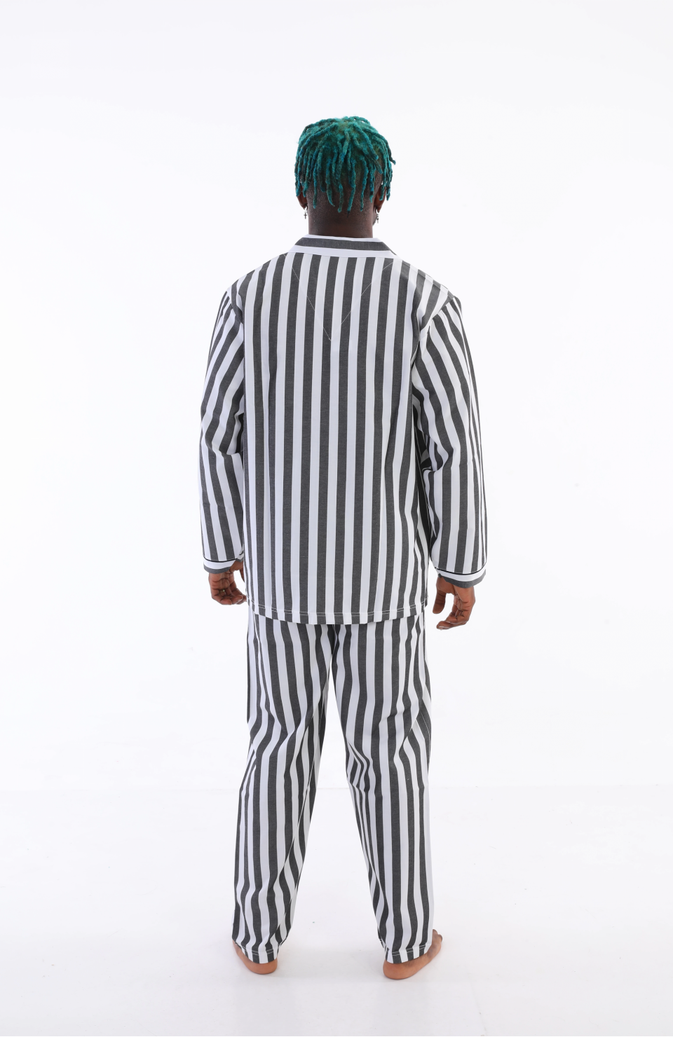 Kocabey 4007 Uzun Kol Çizgili Gaffur Erkek Pijama Takım